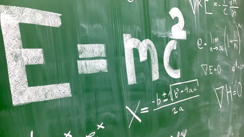 Math Equations on a Chalk Board